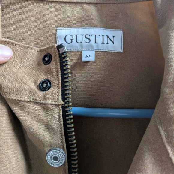 Gustin Field Jacket in Waxed Brown XL - Picture 2 of 4